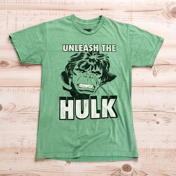 Marvel Other - Marvel Incredible Hulk Unleash The Hulk Green Graphic T-Shirt Mens Small S